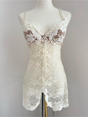 La Perla ivory / white  Lace Slip Chemise